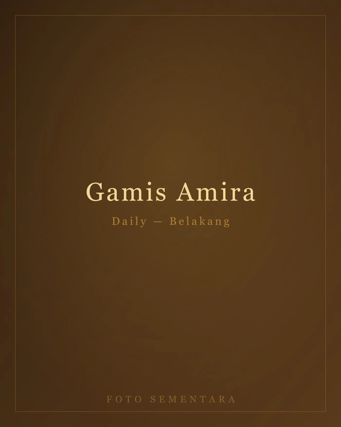 Gamis Amira Daily — tampak belakang