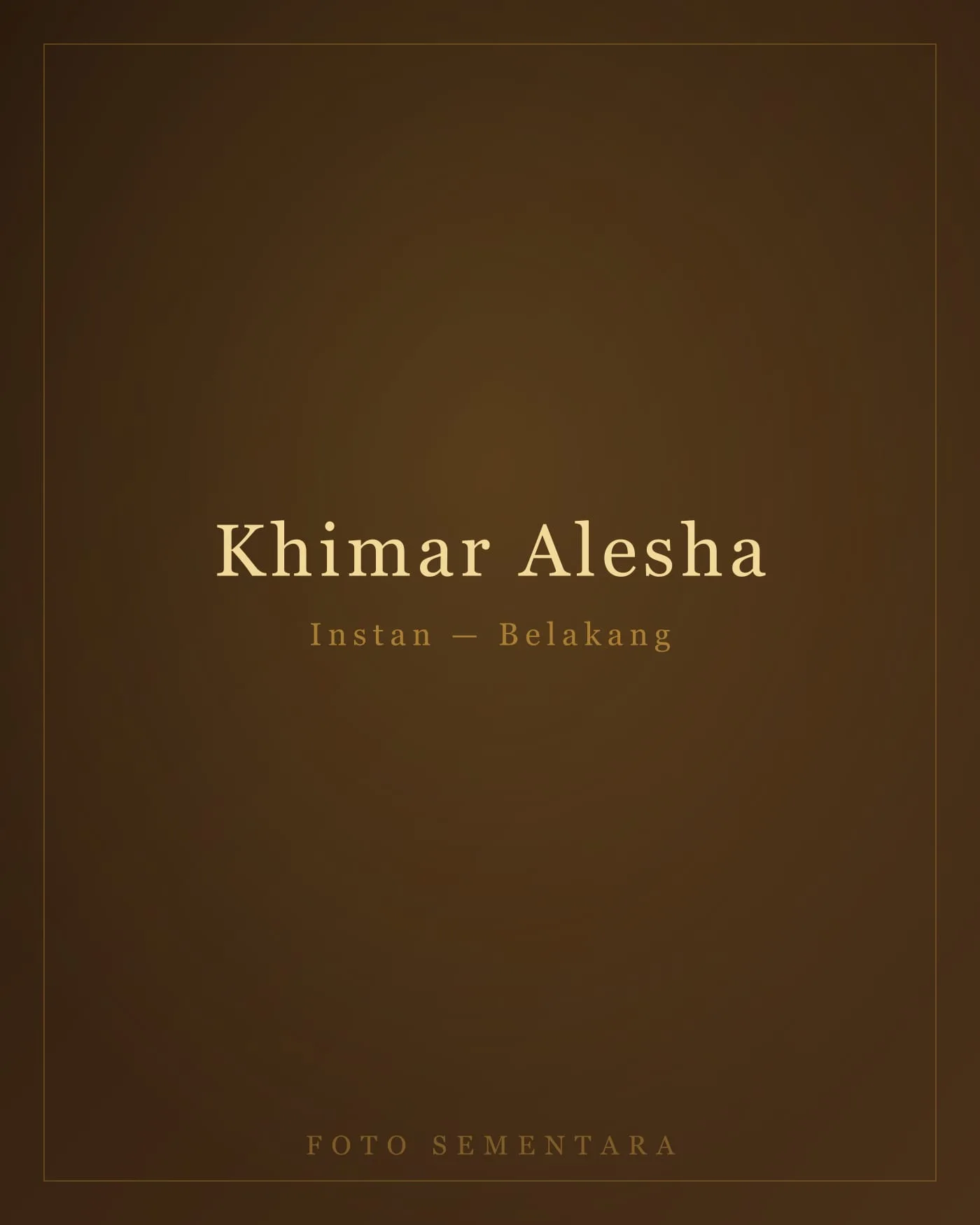 Khimar Alesha Instan — tampak belakang