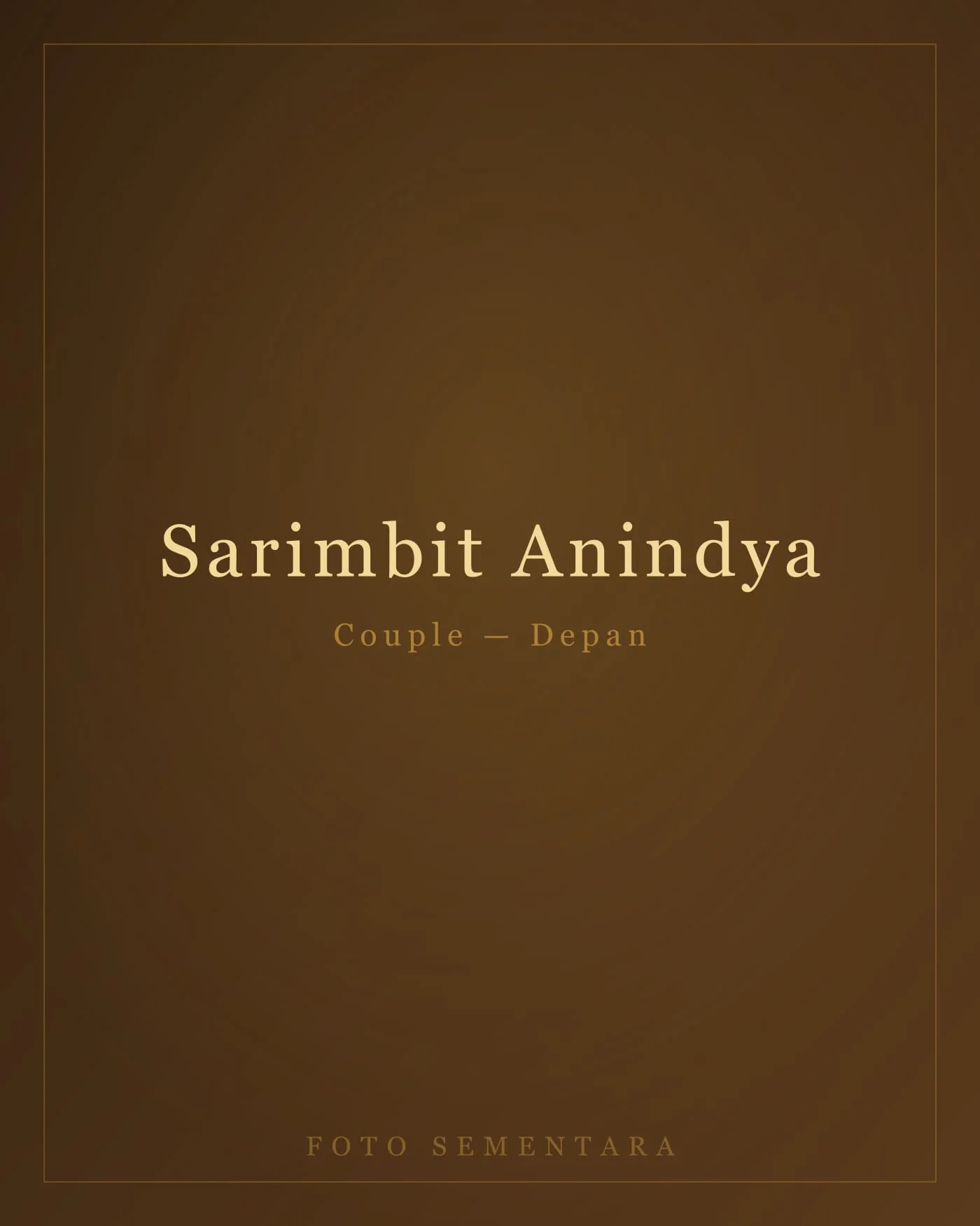 Sarimbit Couple Anindya